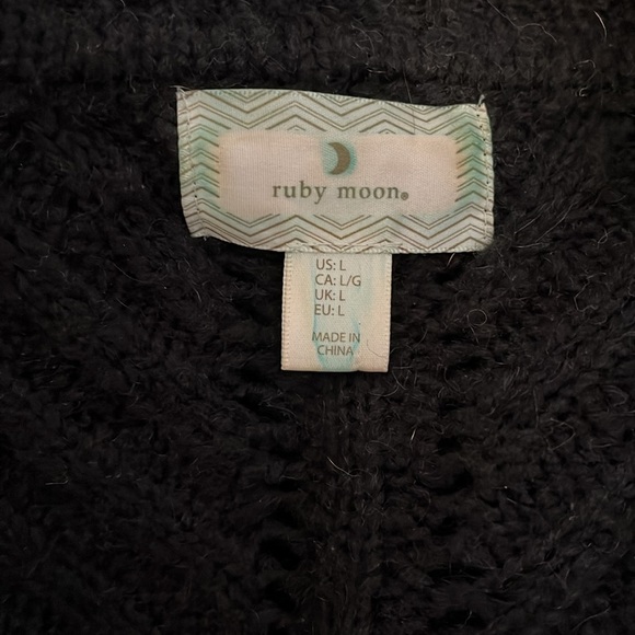 RUBY MOON Open Long Cardigan Wool Blend, Size L - Picture 6 of 9